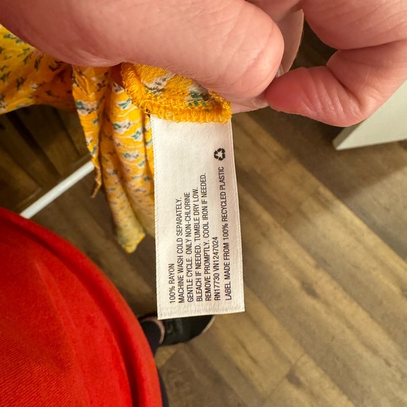 Yellow ankle length skirt - Picture 4 of 4